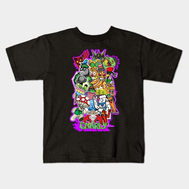 Collage Kids T-Shirt by Reasons to be random
